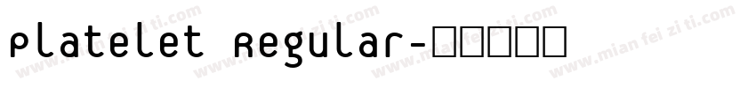 Platelet Regular字体转换